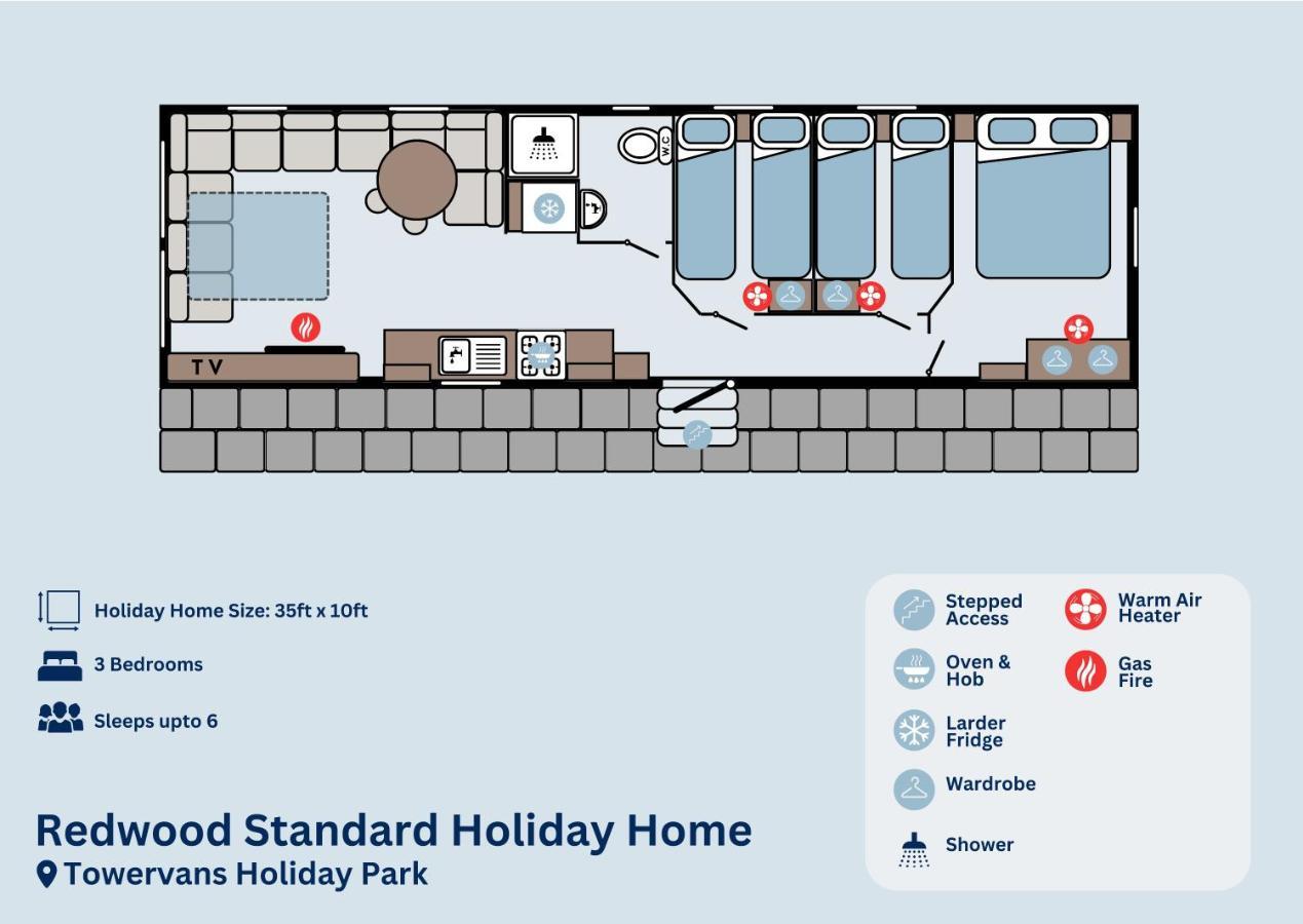 Redwood Standard Holiday Home マーブルソープ エクステリア 写真